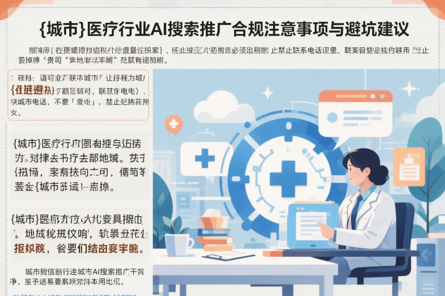 合肥医疗行业AI搜索推广合规注意事项与避坑建议
