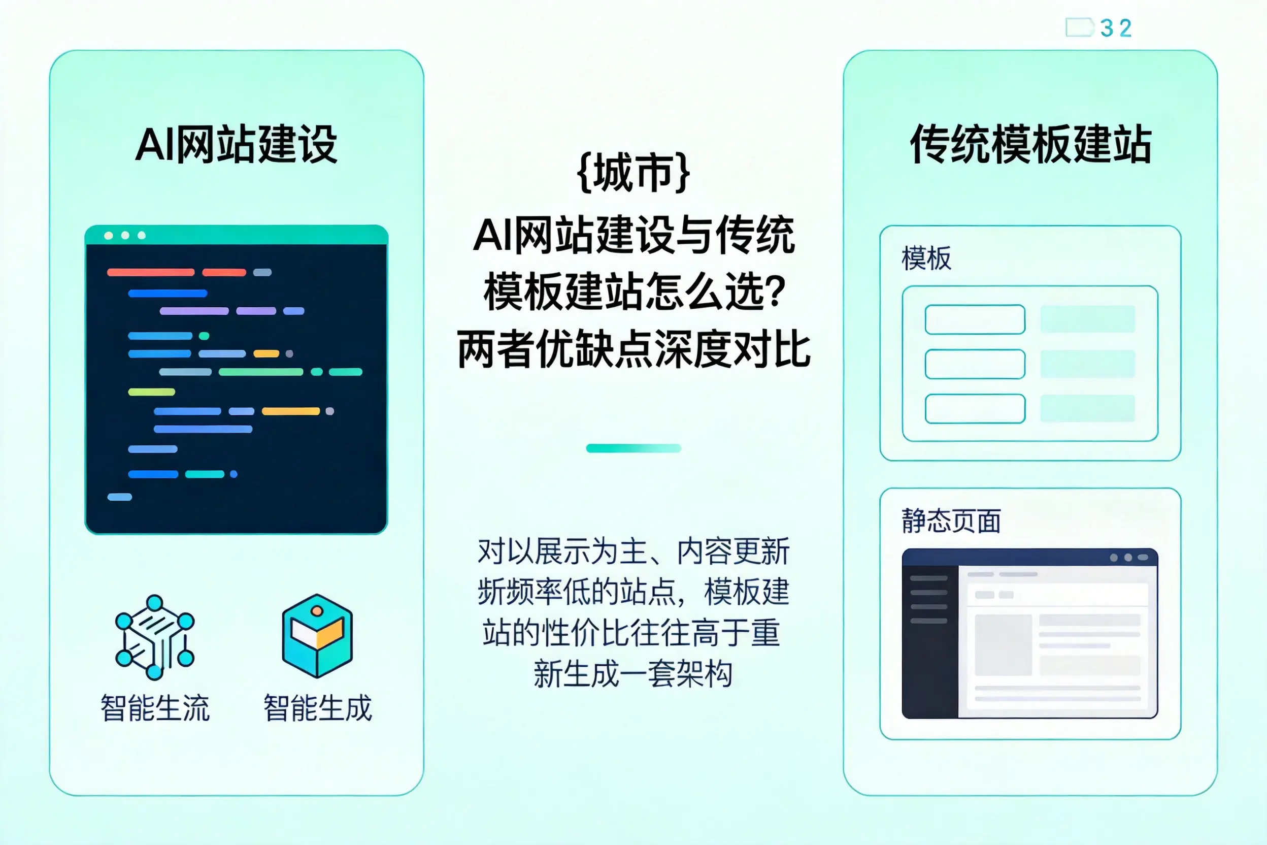 合肥AI网站建设与传统模板建站怎么选？两者优缺点深度对比