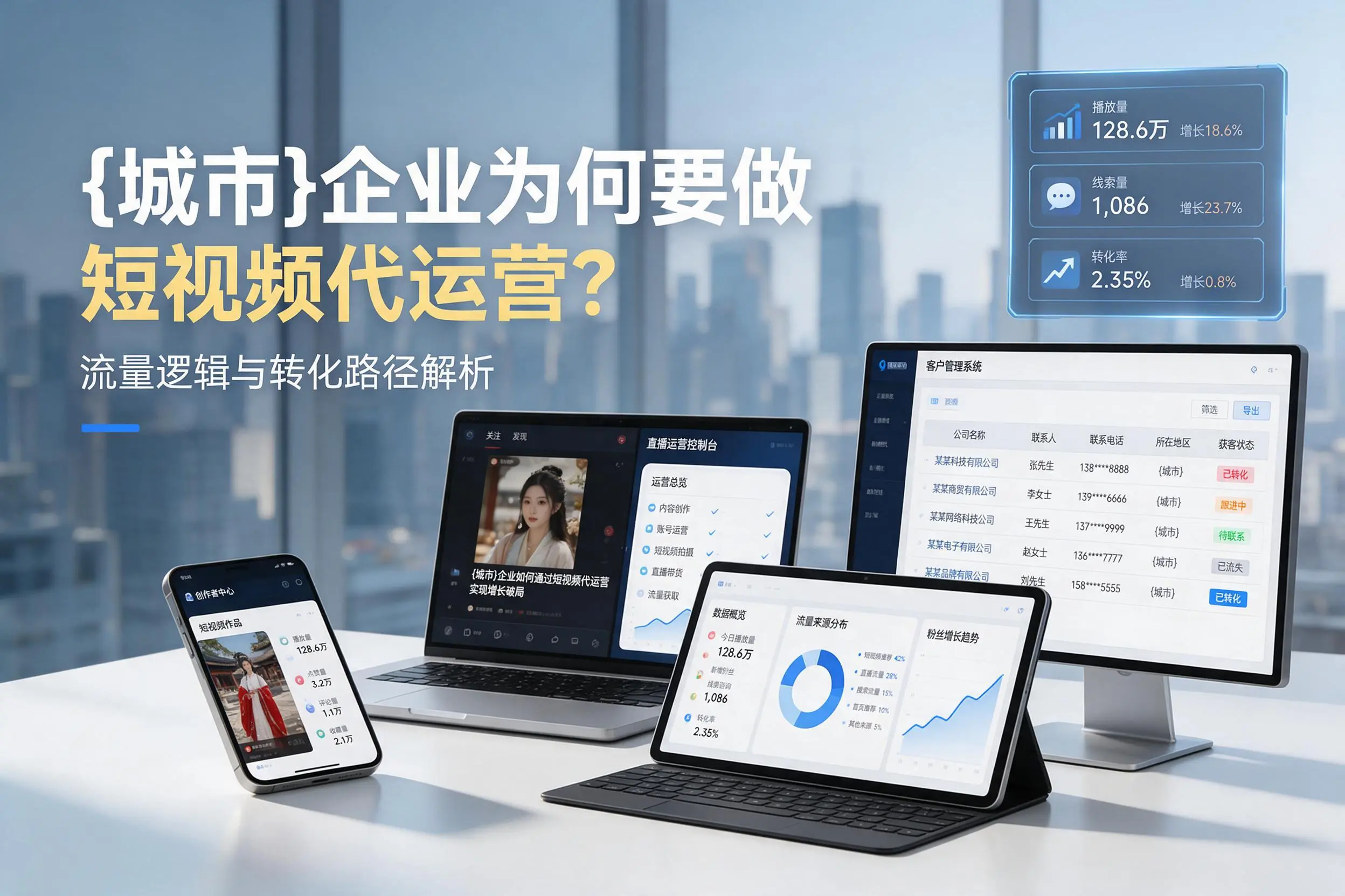 合肥企业为何要做短视频代运营?流量逻辑与转化路径解析