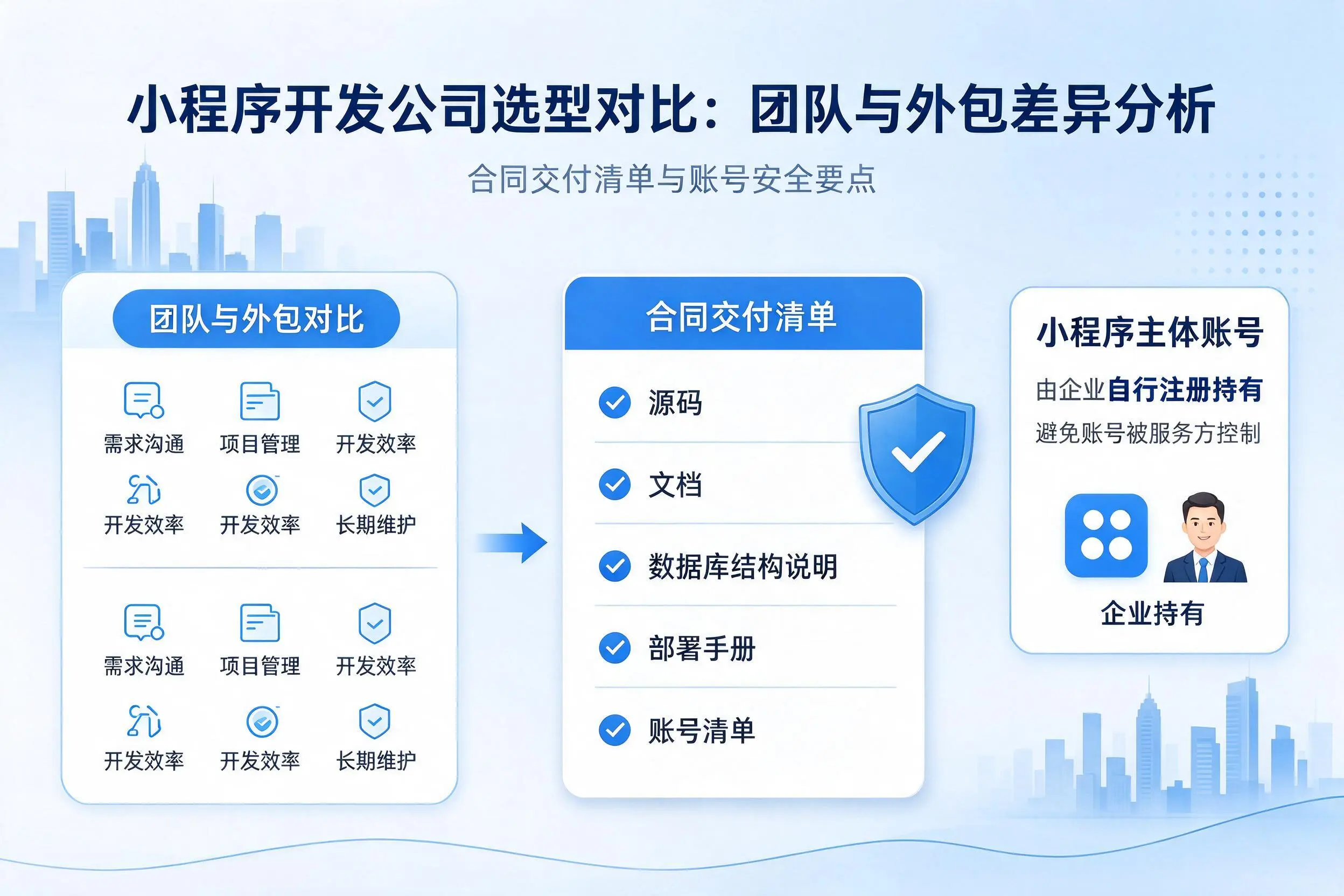 合肥小程序开发公司选型对比：团队与外包差异分析