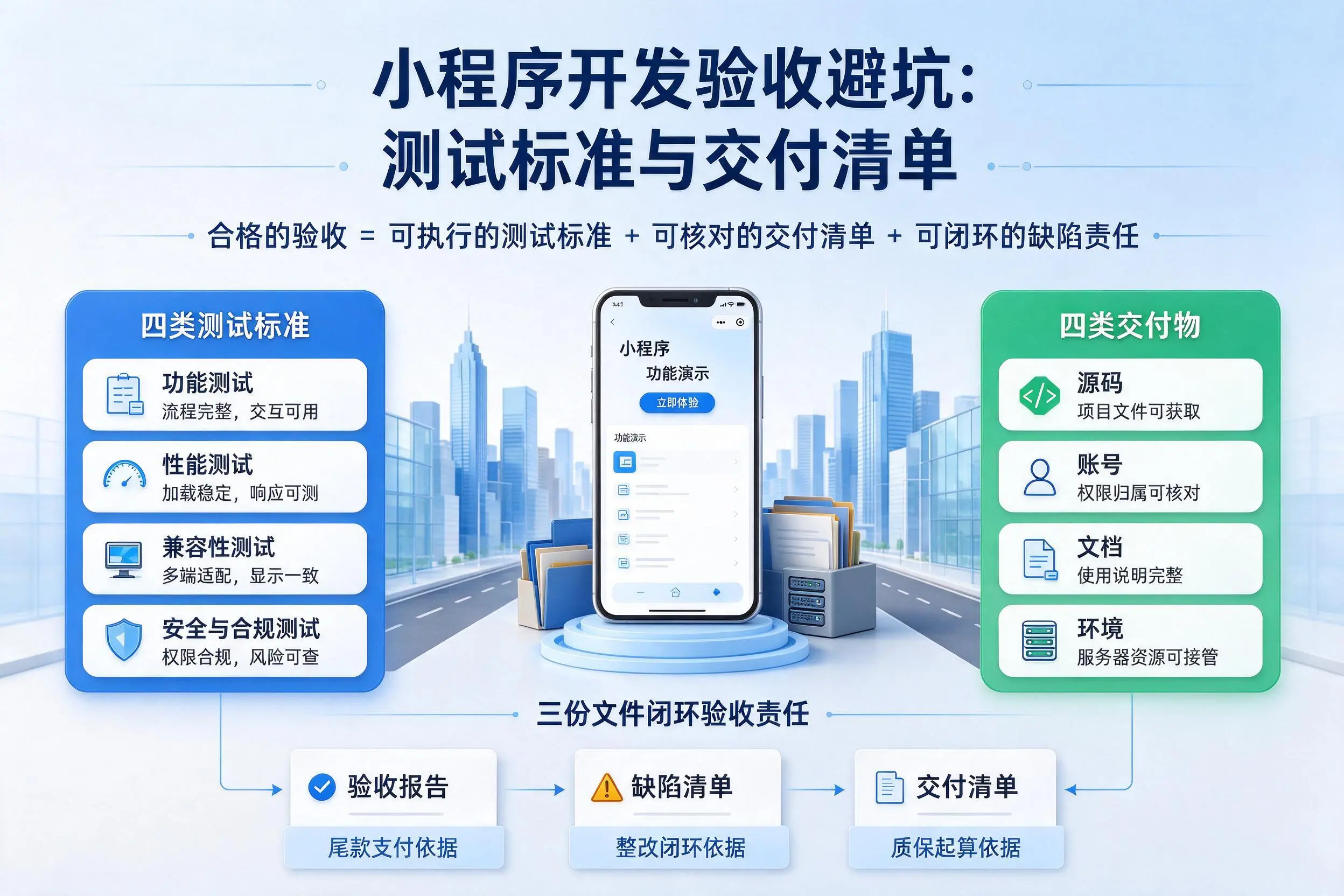 合肥小程序开发验收避坑：测试标准与交付清单