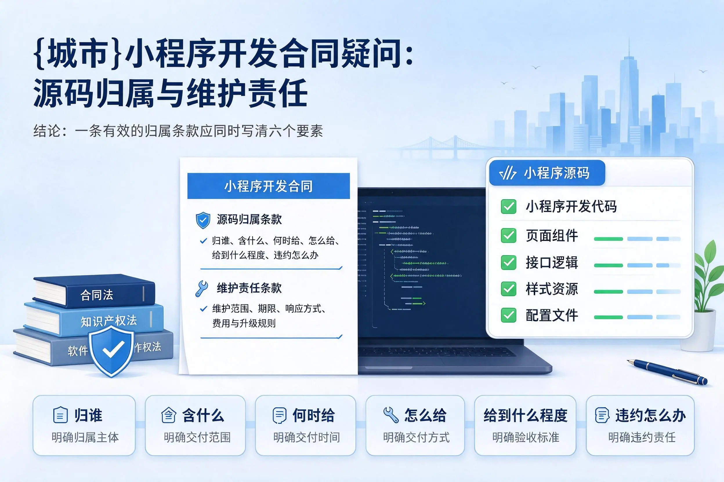 合肥小程序开发合同疑问：源码归属与维护责任