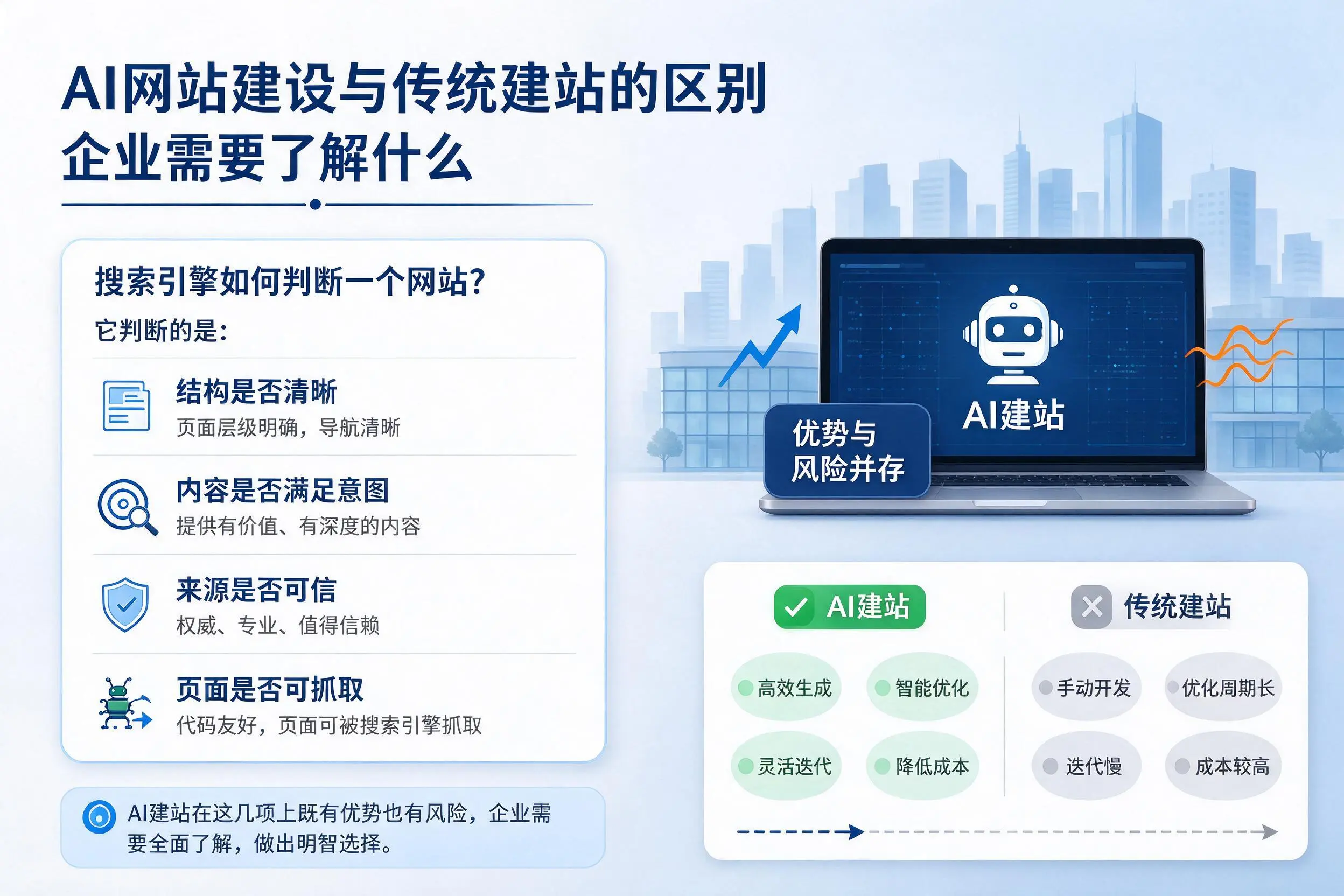 AI网站建设与传统建站的区别，合肥企业需要了解什么