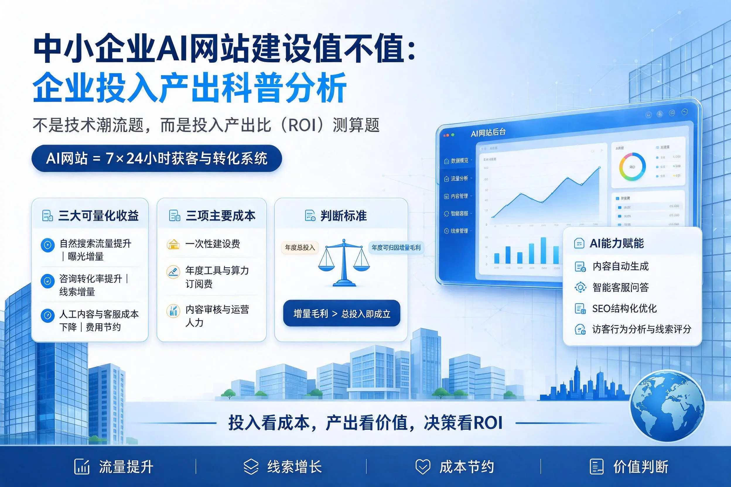 中小企业AI网站建设值不值：合肥企业投入产出科普分析