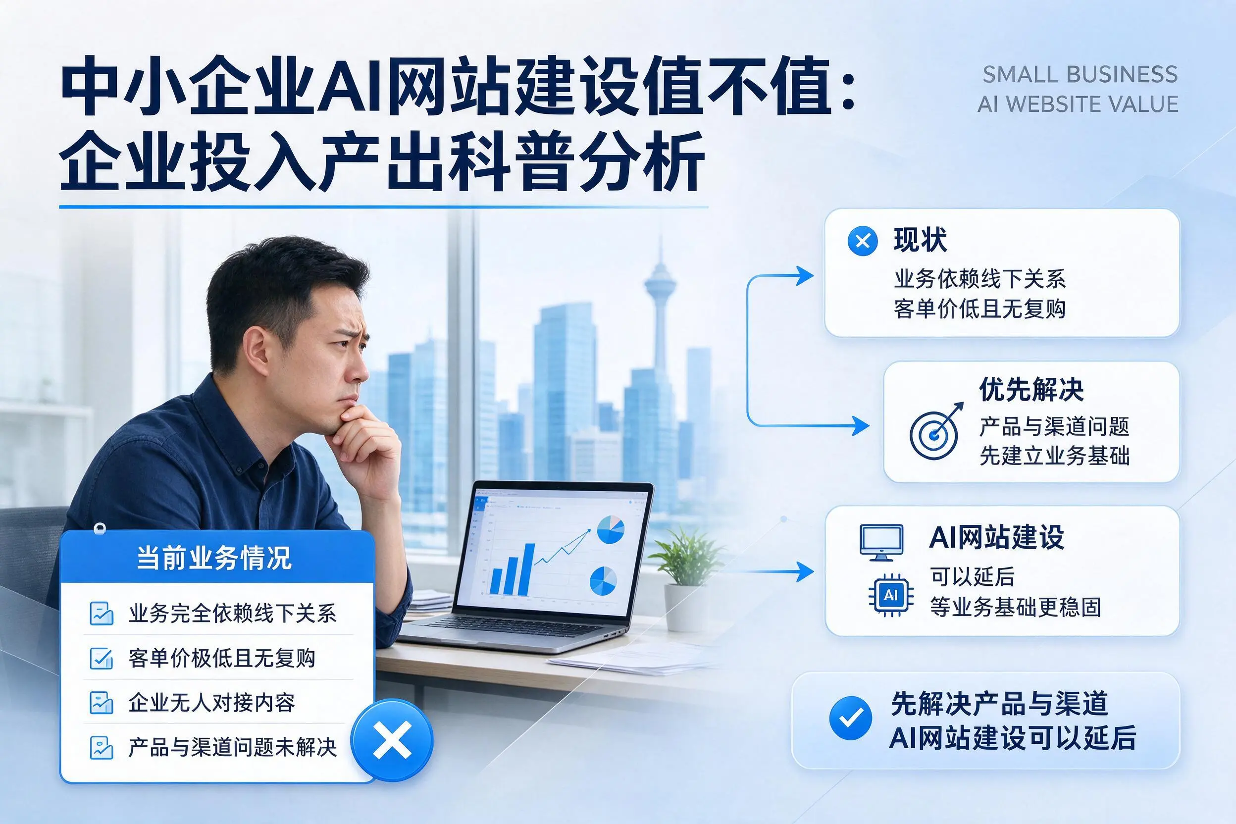 中小企业AI网站建设值不值：合肥企业投入产出科普分析