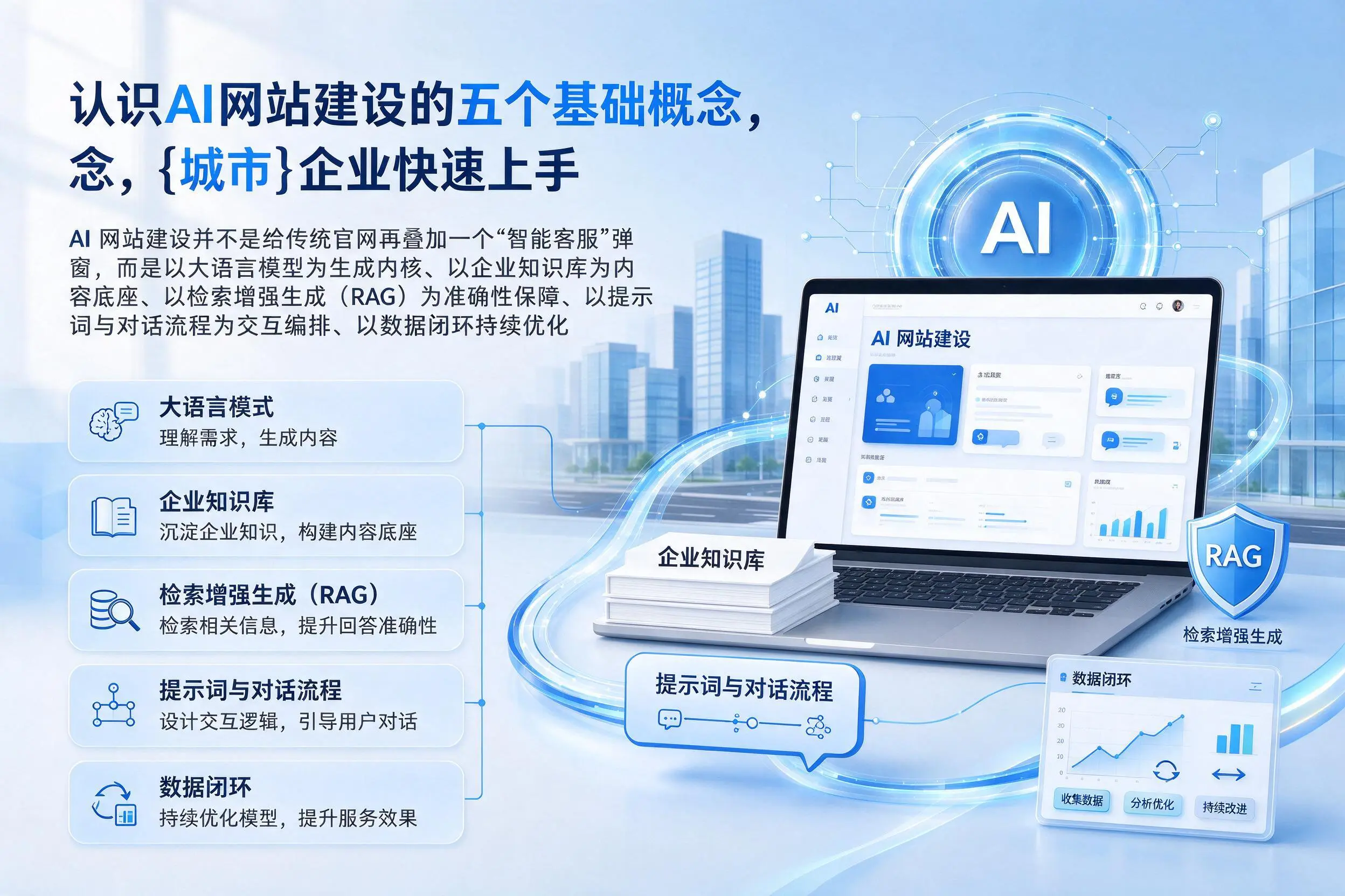 认识AI网站建设的五个基础概念，合肥企业快速上手