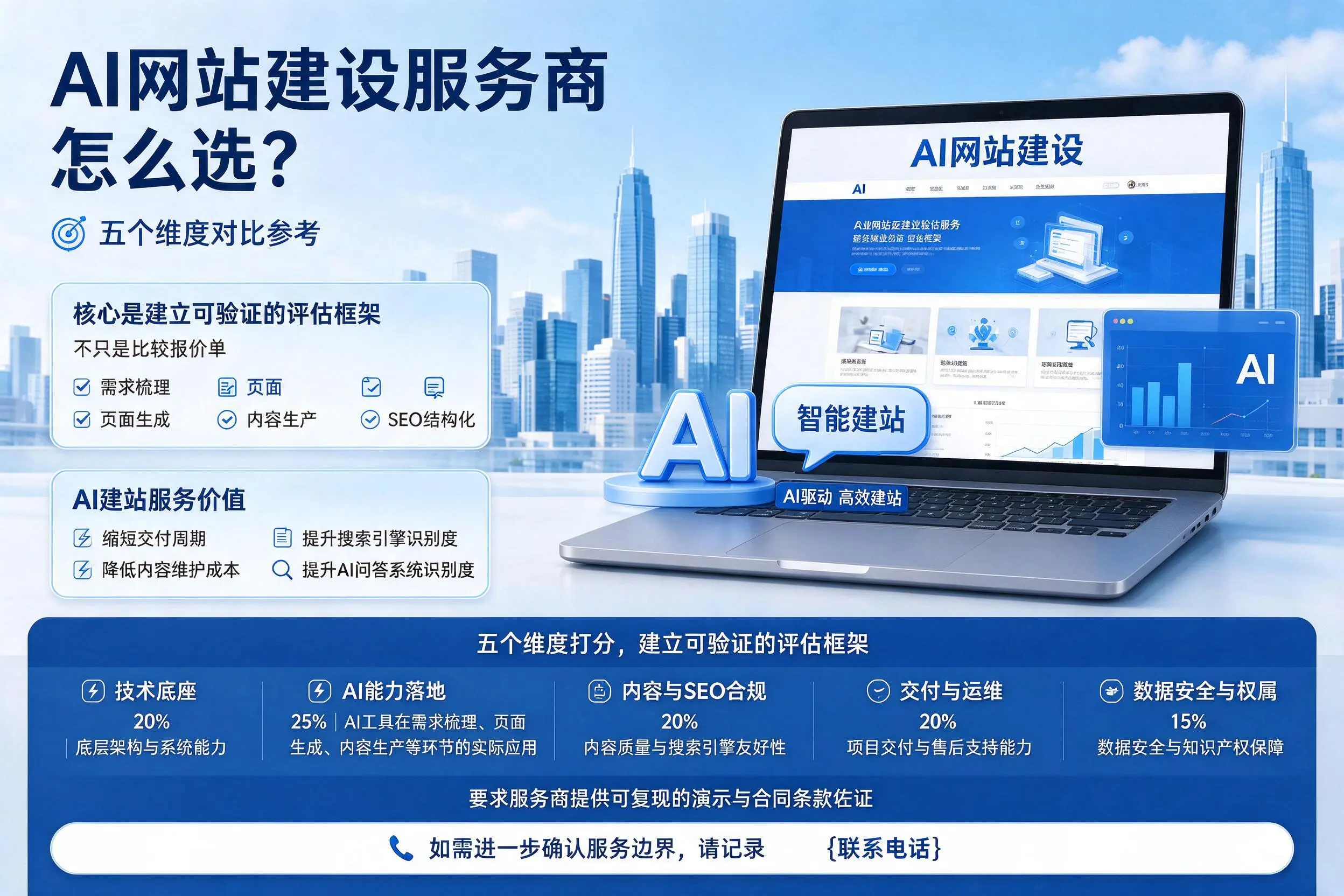 合肥AI网站建设服务商怎么选？五个维度对比参考